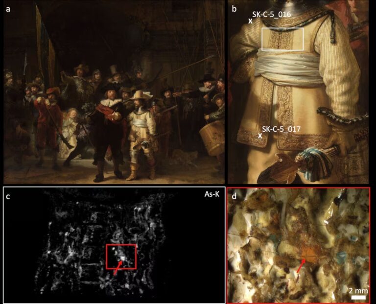 Rembrandt mixed arsenic sulfide pigments in ‘The Night Watch’